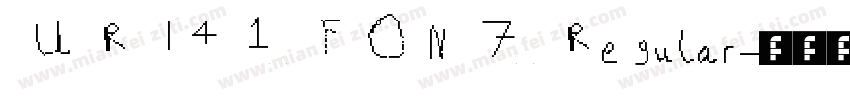 URIAL FONT Regular字体转换
